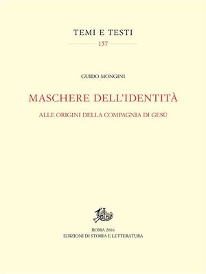 cover image of Maschere dell'identità